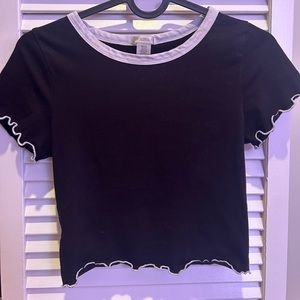 Black crop top